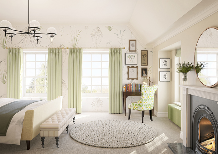 Vintage Stripe, Sage - Made to Measure Curtains - Image 14